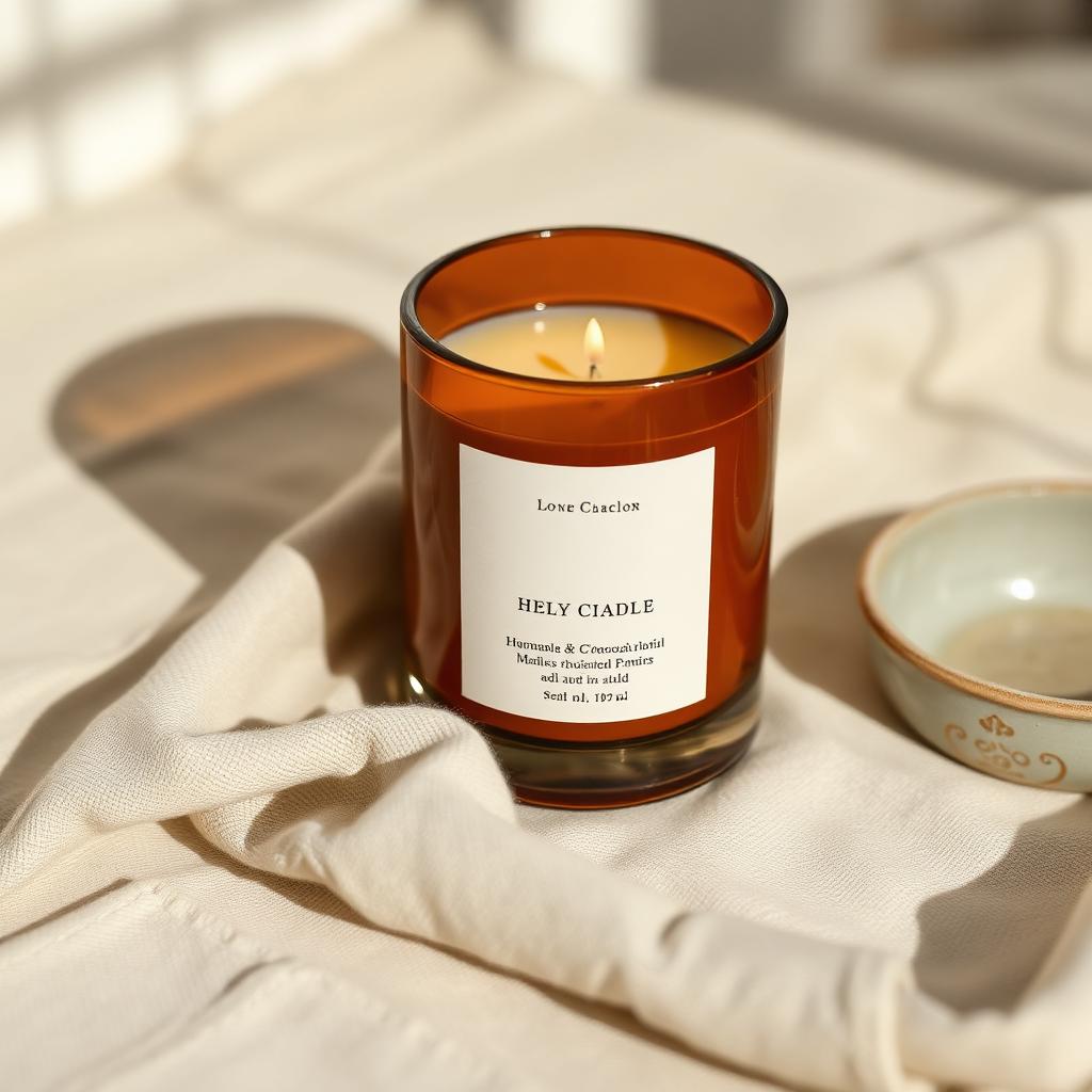 Mama Mable comfort candle in amber glass